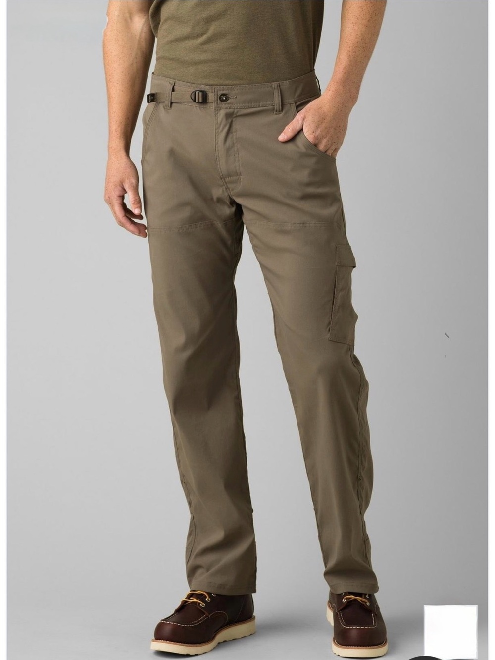 Prana Stretch Zion Relaxed Pant in Mud